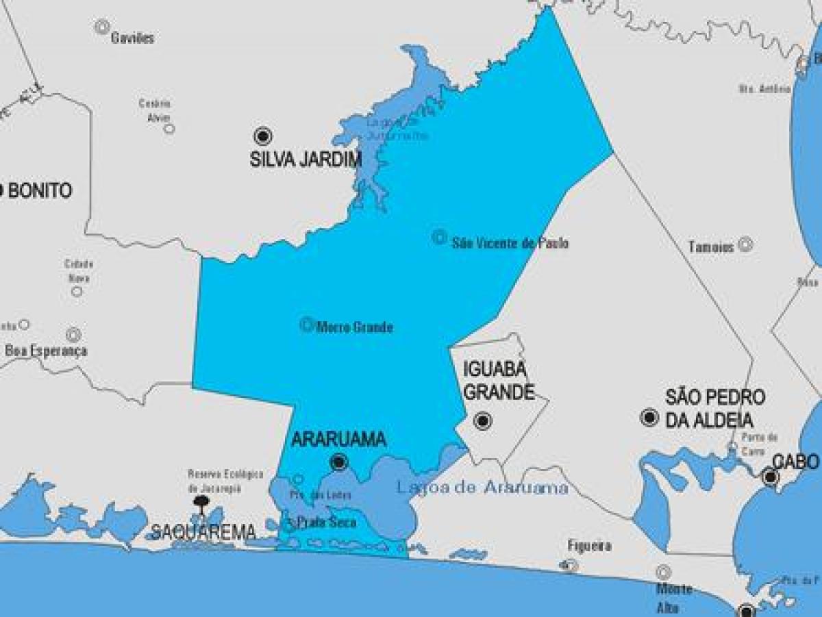 Térkép Araruama önkormányzat
