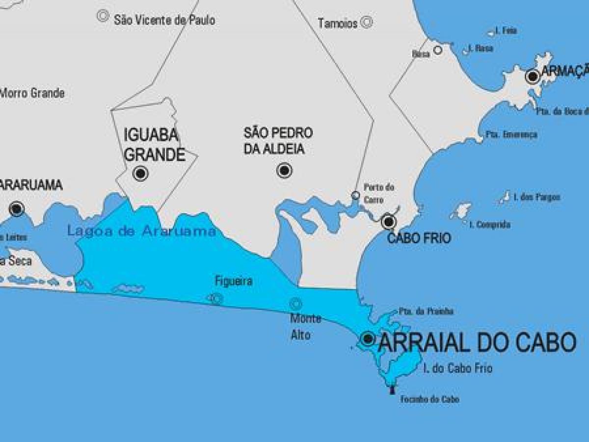 Térkép Arraial do Cabo önkormányzat