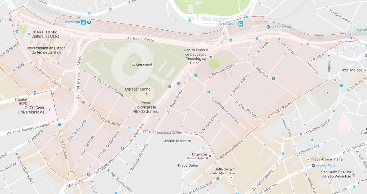 Térkép bairro Maracana