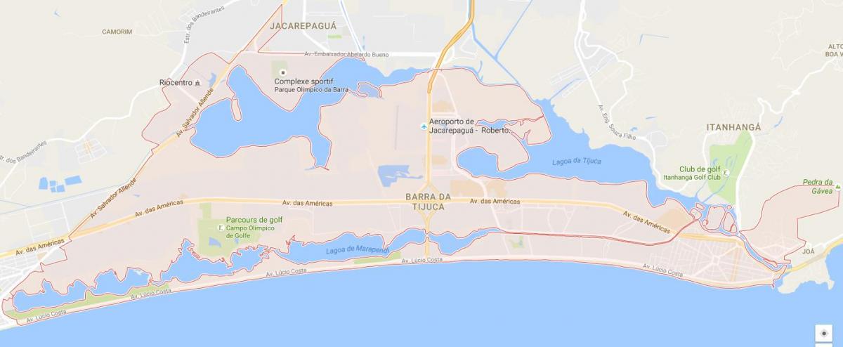 Térkép Barra da Tijuca