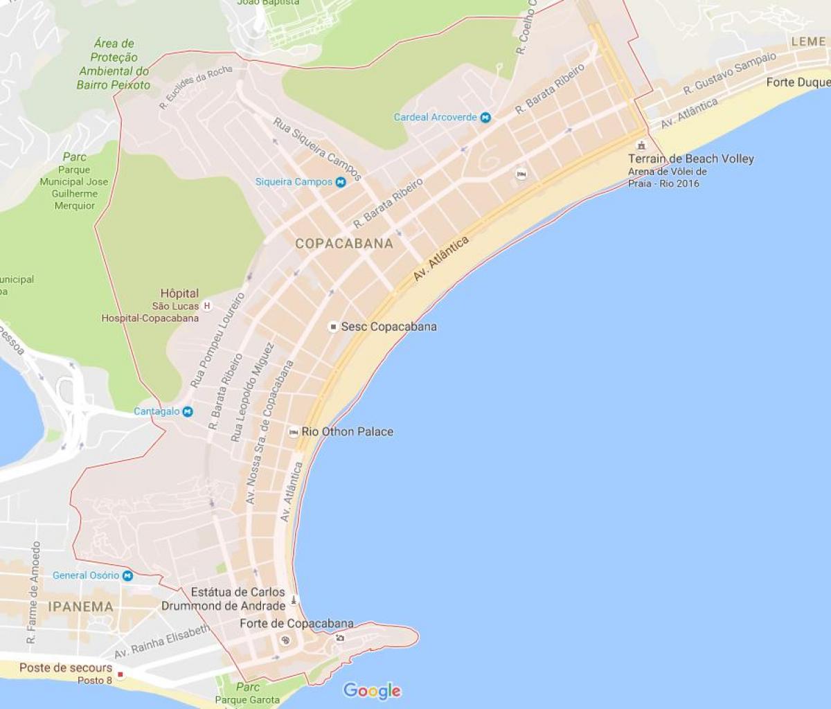 Térkép Copacabana