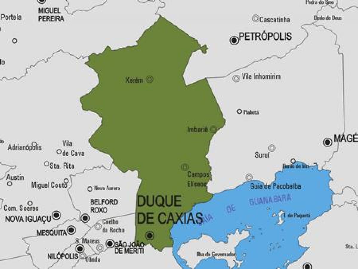 Térkép Duque de Caxias önkormányzat