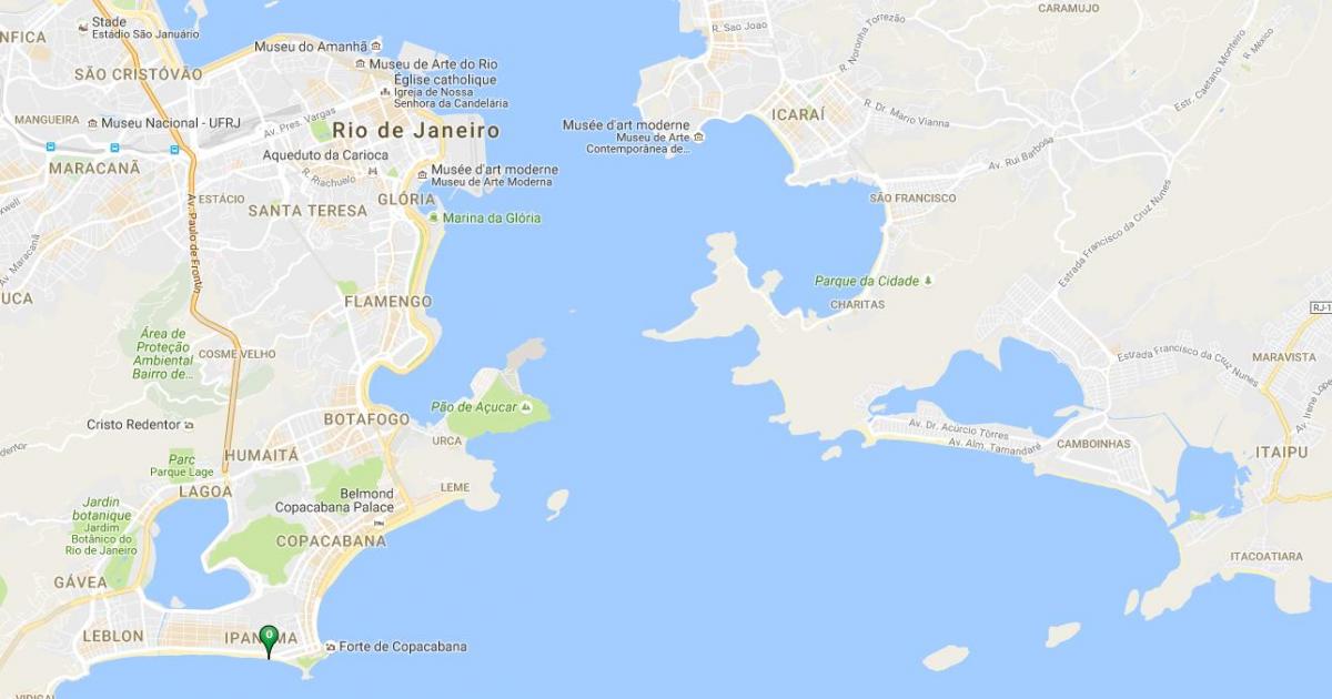 Térkép Ipanema beach