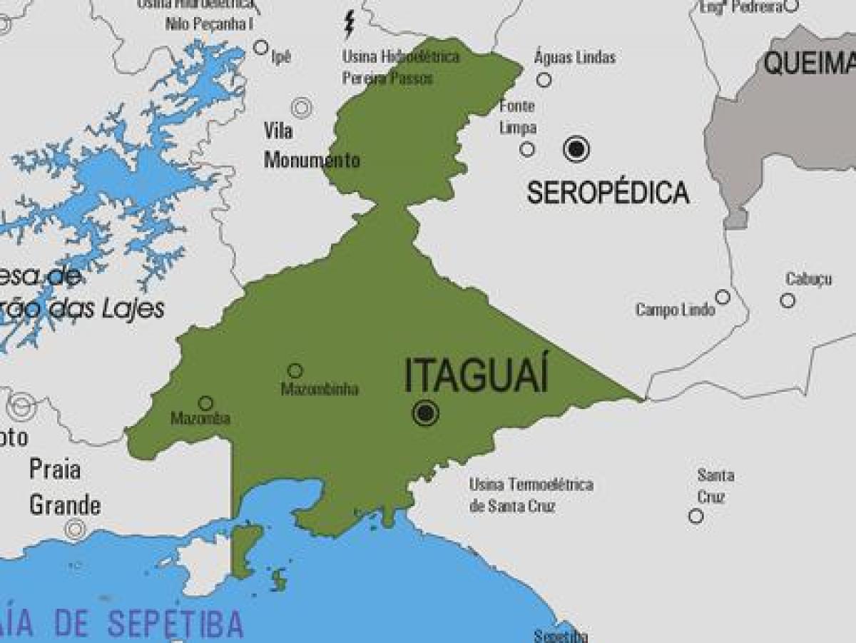 Térkép Itaguaí önkormányzat