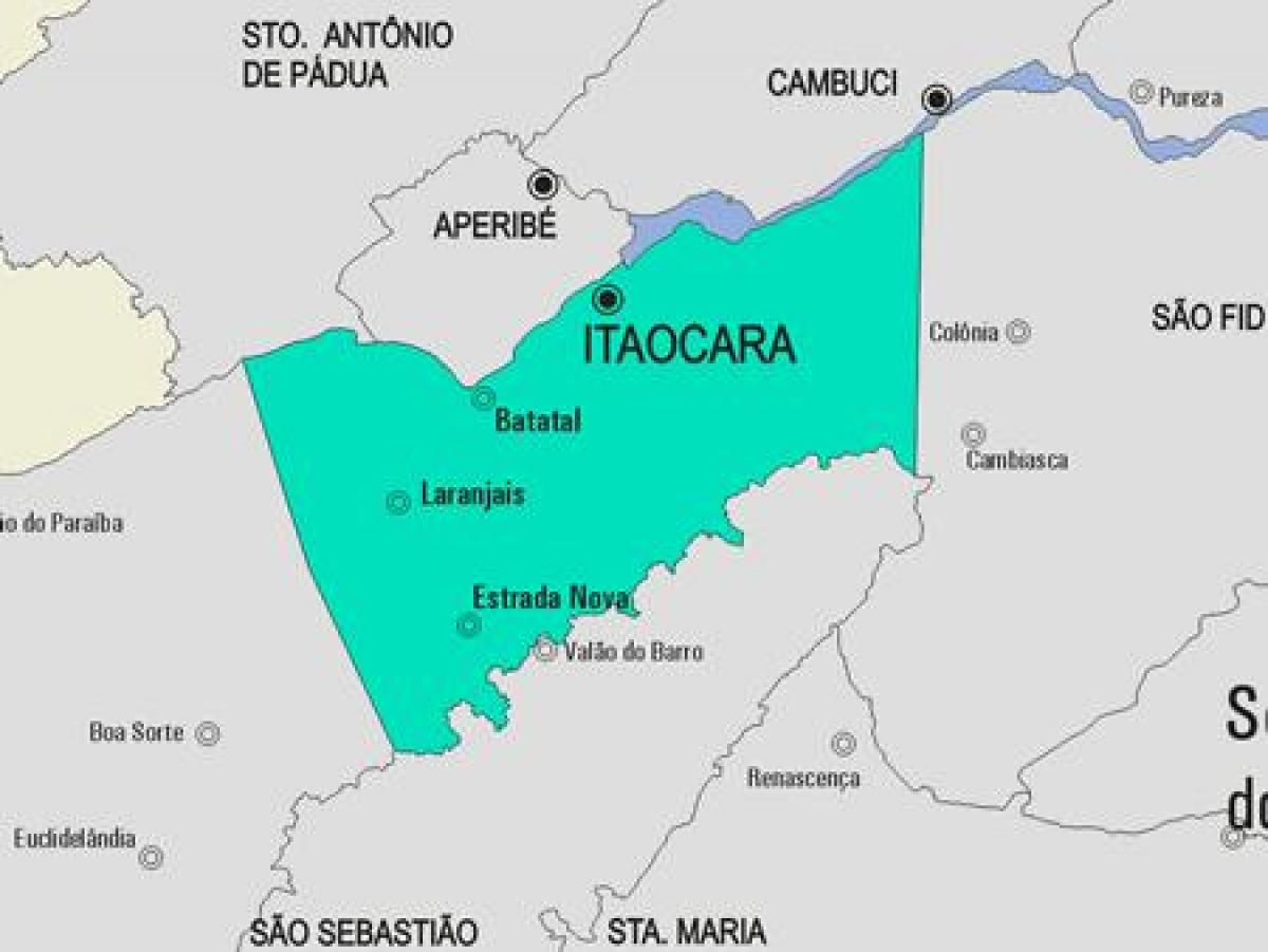 Térkép Itaocara önkormányzat