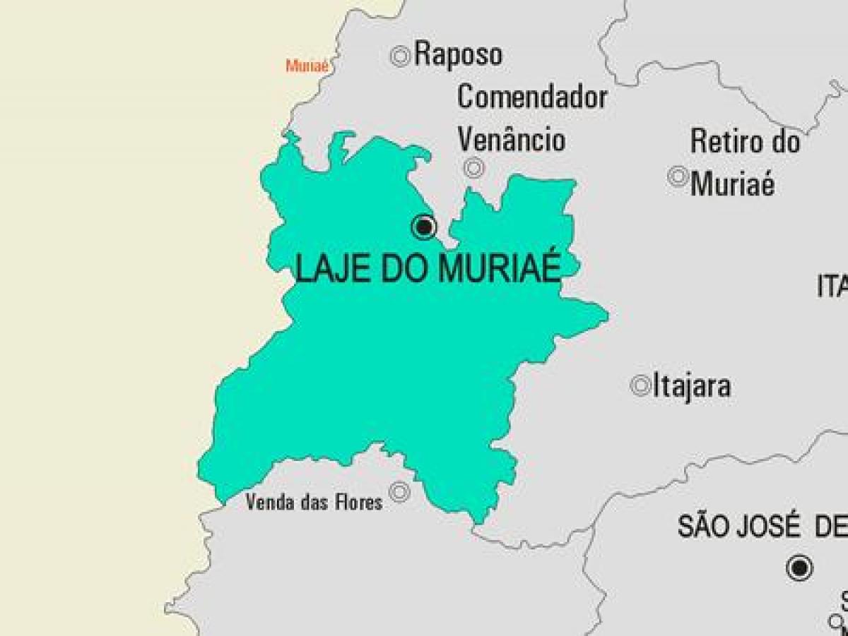 Térkép Laje tenni Muriaé önkormányzat
