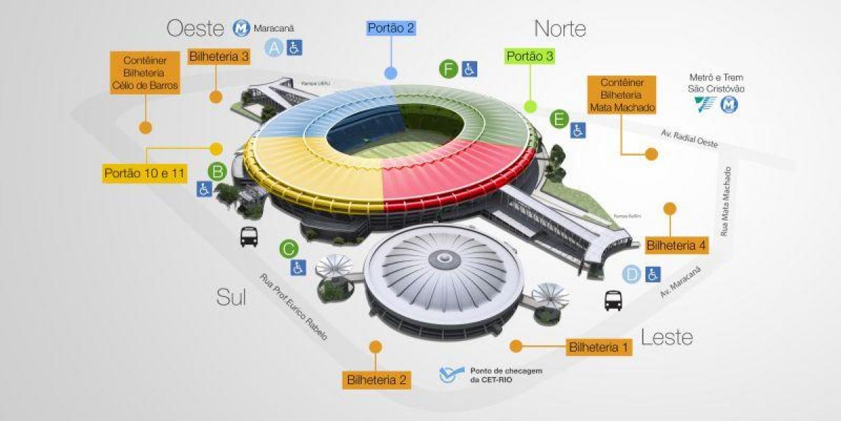 Térkép Maracana stadion