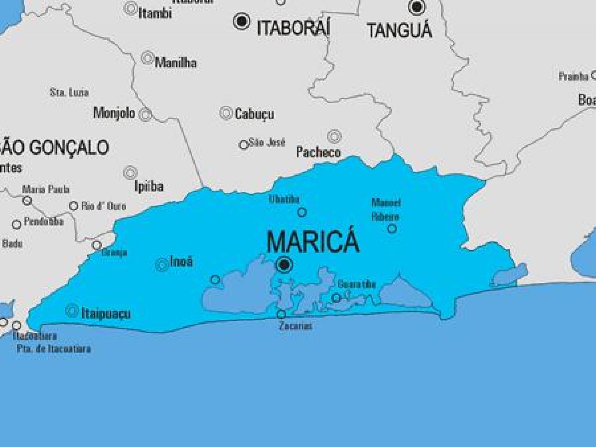 Térkép Maricá önkormányzat