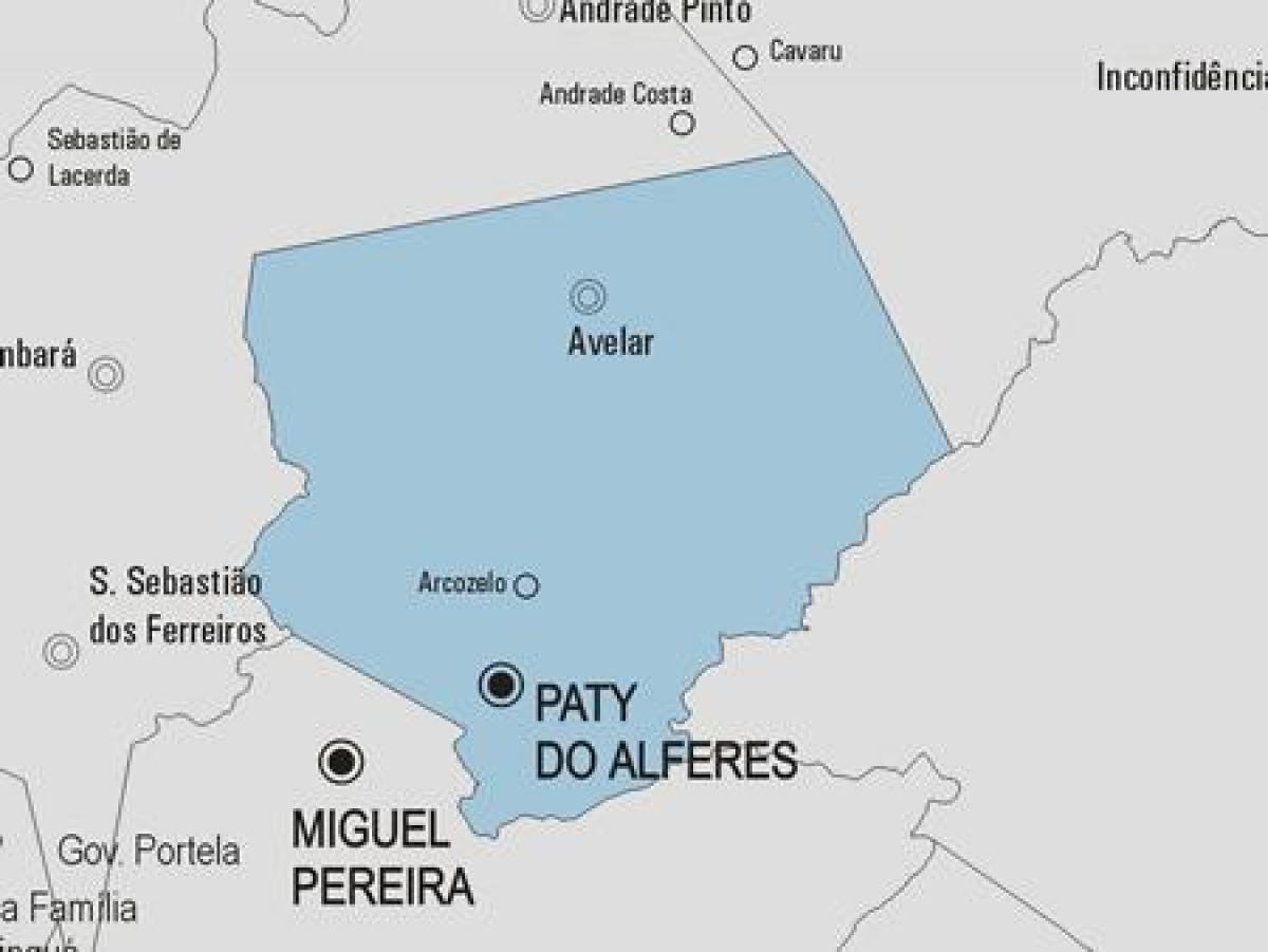 Térkép Paty tenni Alferes önkormányzat