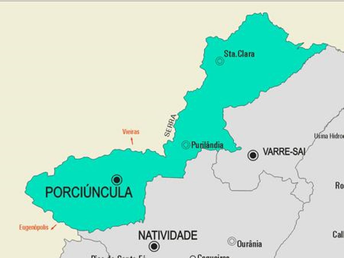 Térkép Porciúncula önkormányzat