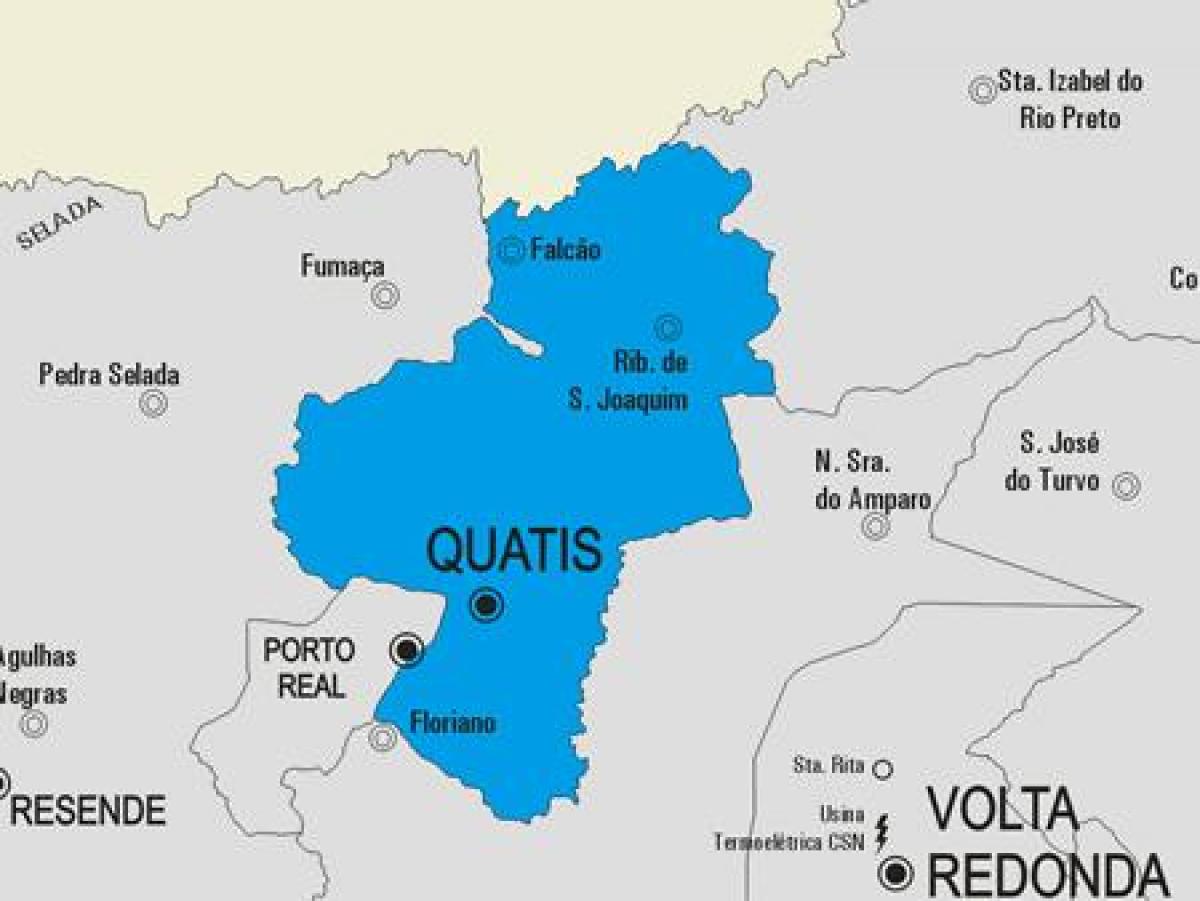 Térkép Quatis önkormányzat
