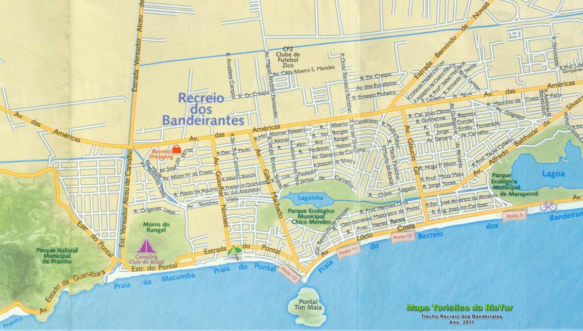 Térkép Recreio strand