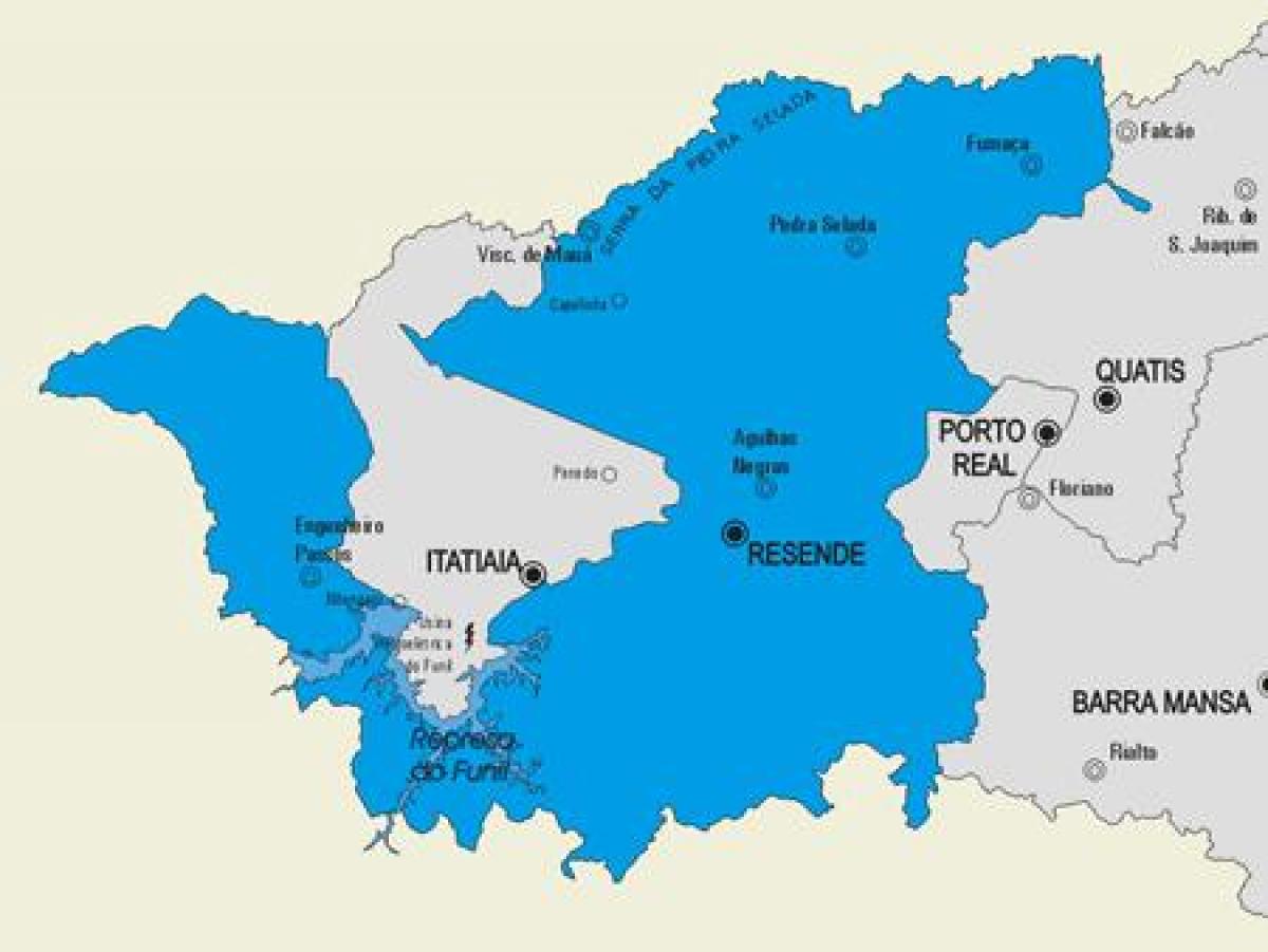 Térkép Resende önkormányzat