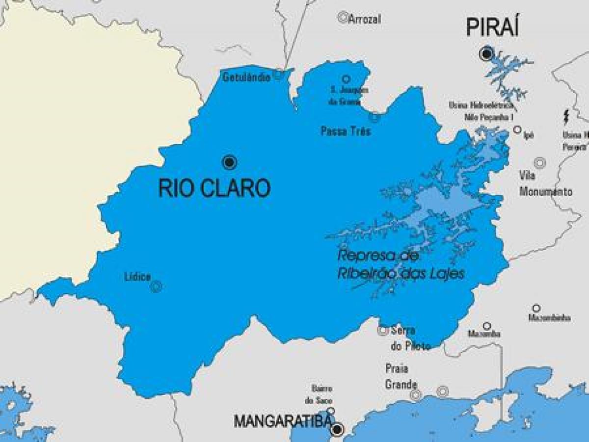 Térkép Rio Claro önkormányzat