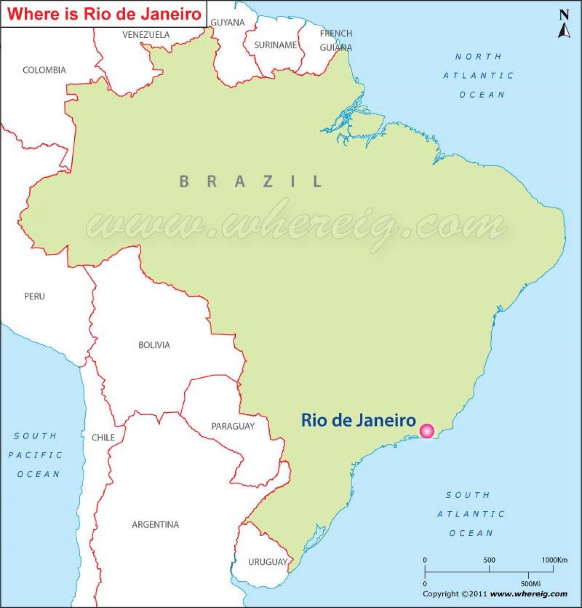 Térkép Rio de Janeiro a Brazília