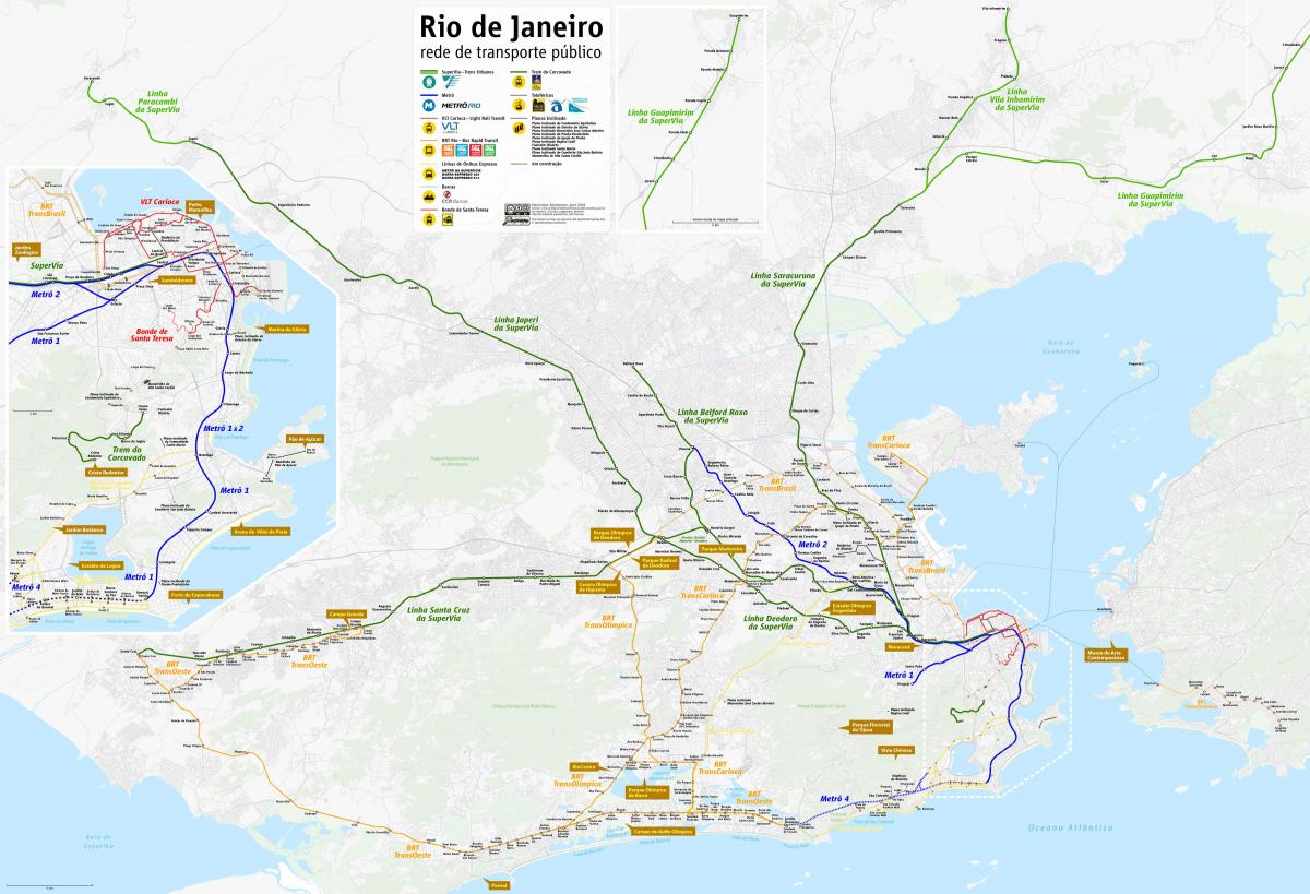 Térkép Rio de Janeiro közlekedés