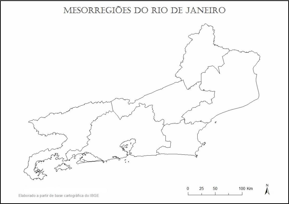 Térkép Rio de Janeiro szűz