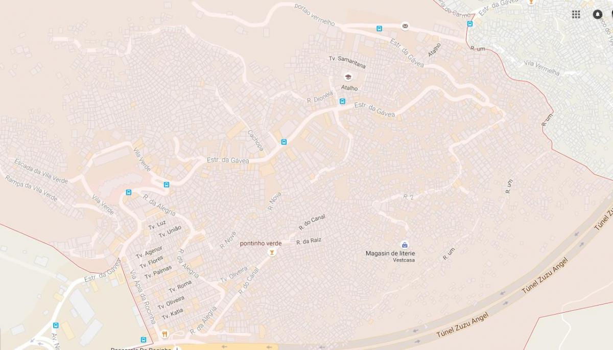 Térkép Rocinha favela