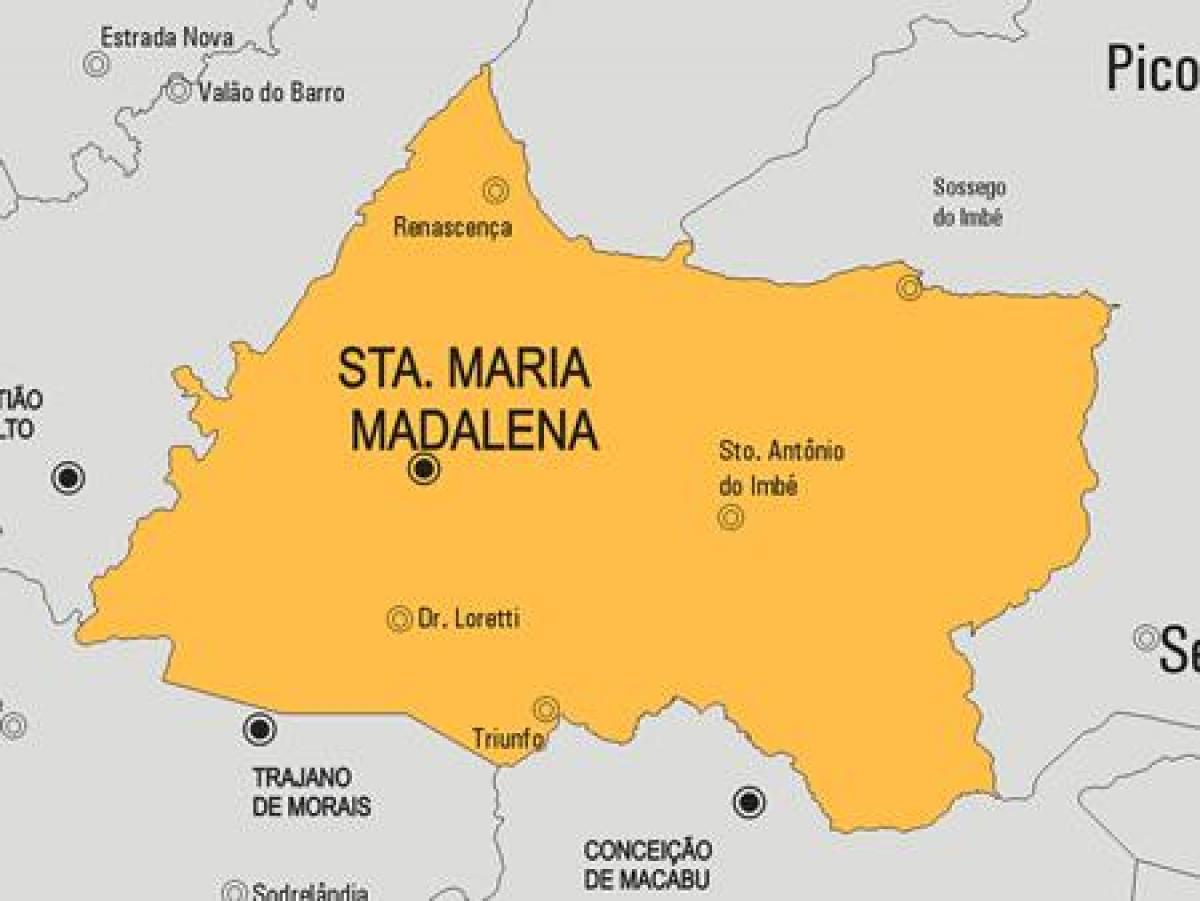 Térkép Santa Maria Madalena önkormányzat
