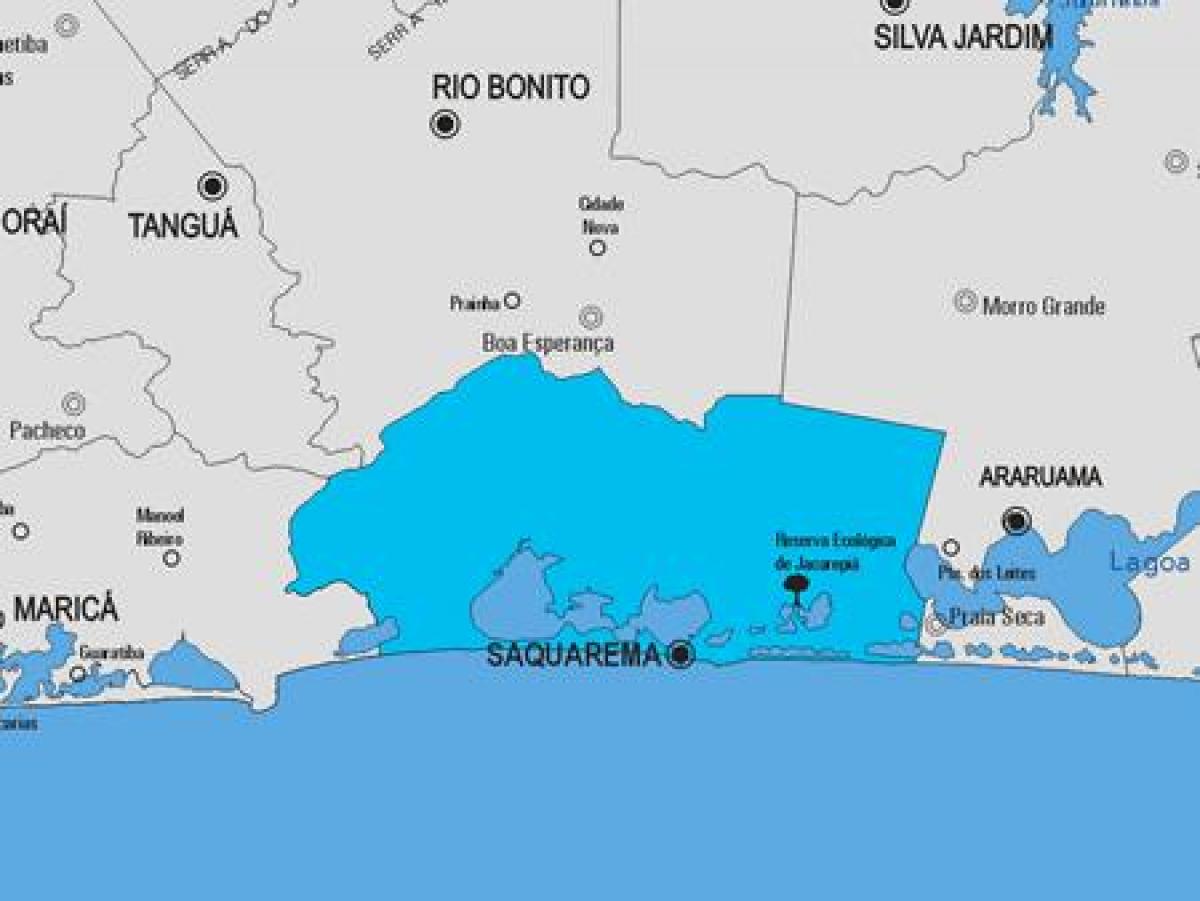 Térkép Saquarema önkormányzat