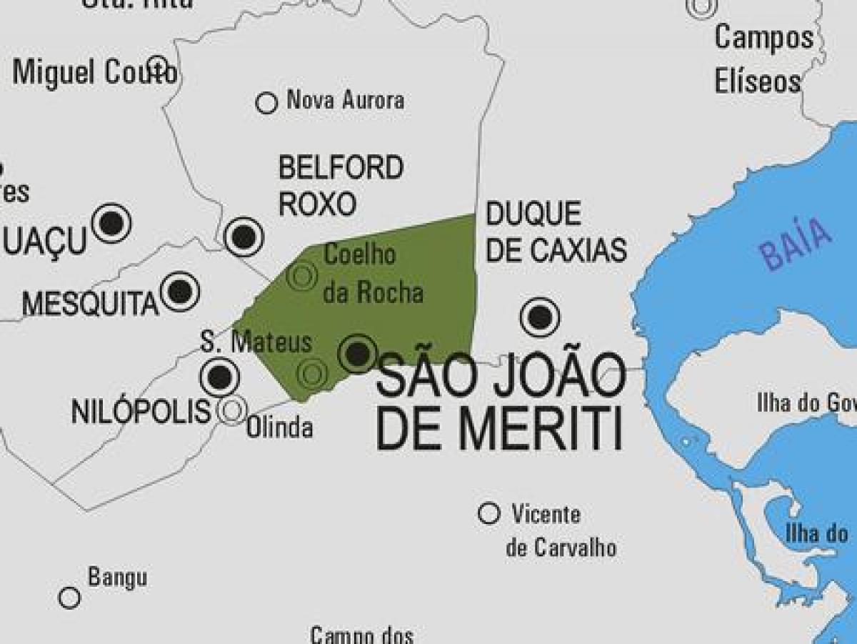 Térkép São João de Meriti önkormányzat