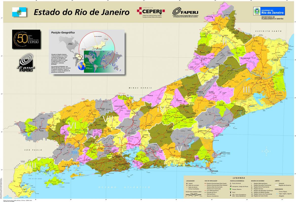 Térkép önkormányzatok Rio de Janeiro