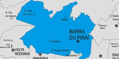 Térkép Barra do Piraí önkormányzat