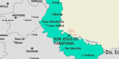 Térkép Bom Jesus do Itabapoana önkormányzat