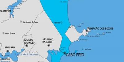 Térkép Cabo Frio önkormányzat