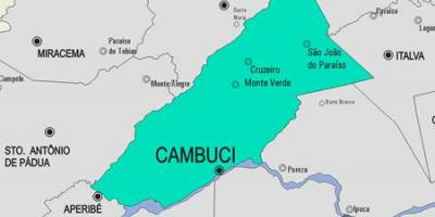 Térkép Cambuci önkormányzat