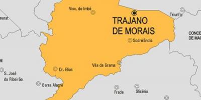 Térkép Trajano de Morais önkormányzat