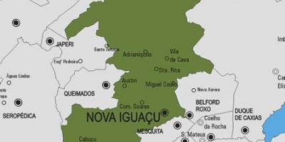 Térkép Nova Iguaçu önkormányzat