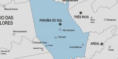 Térkép Paraíba do Sul önkormányzat