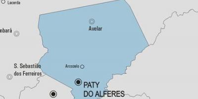 Térkép Paty tenni Alferes önkormányzat