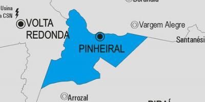 Térkép Pinheiral önkormányzat