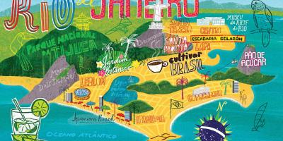 Térkép Rio de Janeiro háttérkép