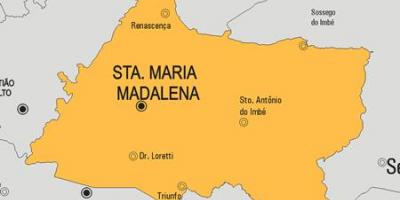 Térkép Santa Maria Madalena önkormányzat