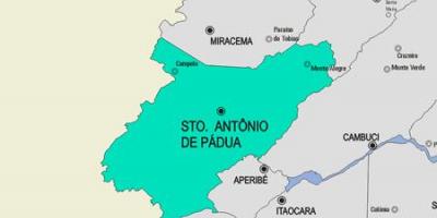 Térkép Santo Antonio de Pádua önkormányzat