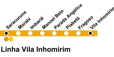 Térkép SuperVia - Line Vila Inhomirim