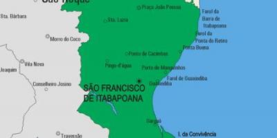 Térkép São Fidélis önkormányzat
