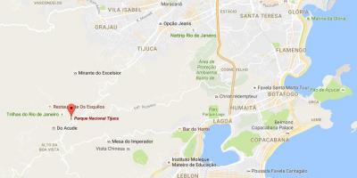 Térkép Tijuca nemzeti park