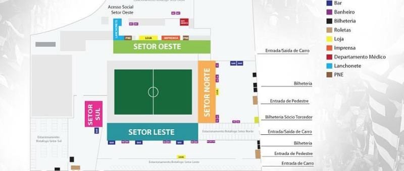 Térkép Aréna Botafogo