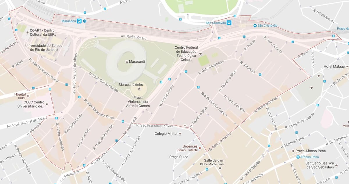Térkép bairro Maracana
