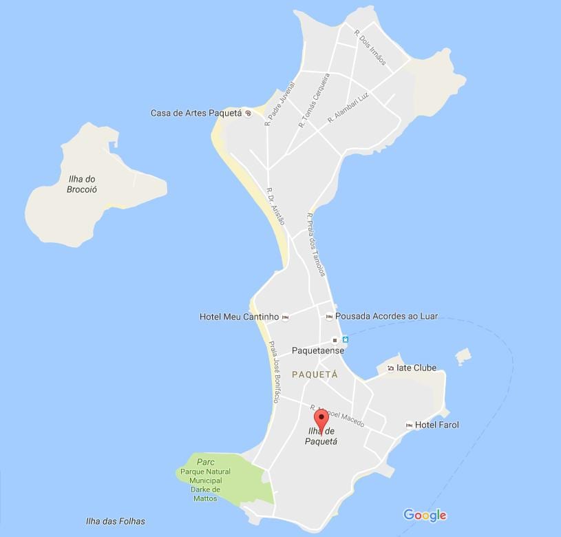 Térkép bairro Paquetá