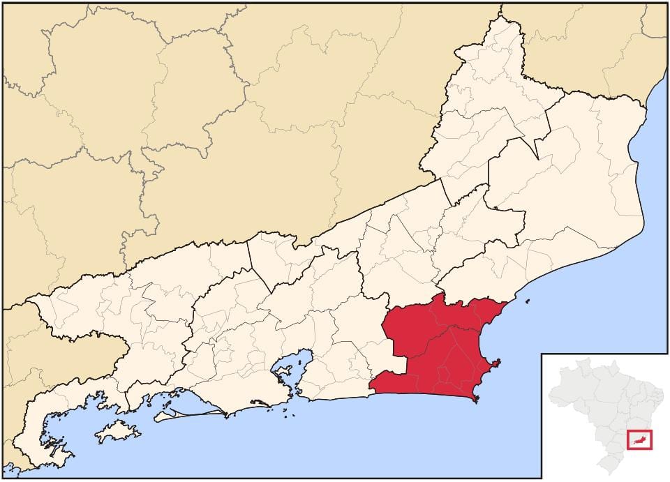 Térkép Baixadas Litorâneas