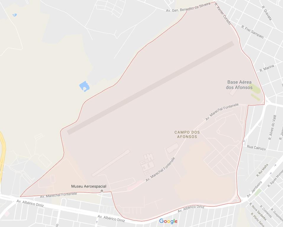Térkép Campo dos Afonsos