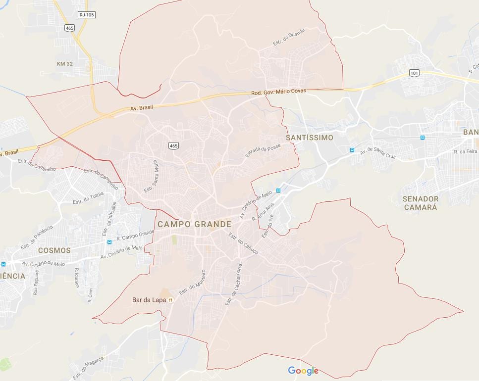 Térkép Campo Grande