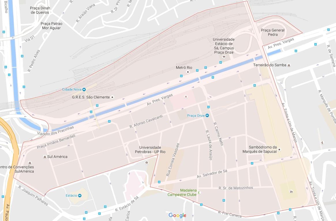 Térkép Cidade Nova