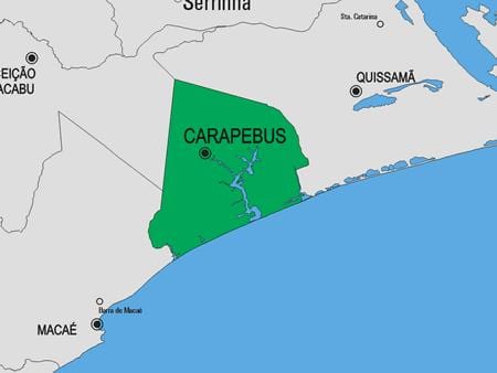 Térkép dos Campos Goytacazes önkormányzat