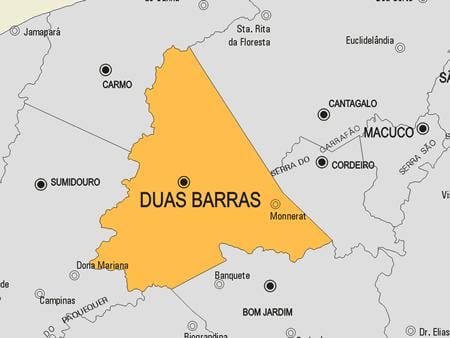 Térkép Duas Barras önkormányzat